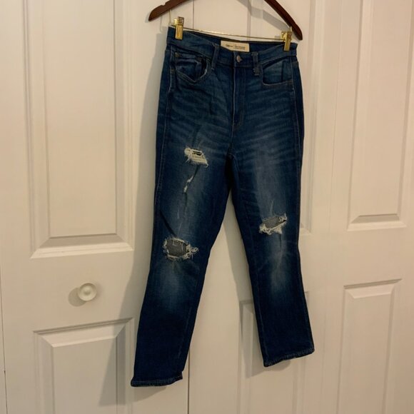 Gap Best Girlfriend Super High Rise Distressed Stretch Ankle Jeans Size 27 - Picture 5 of 11